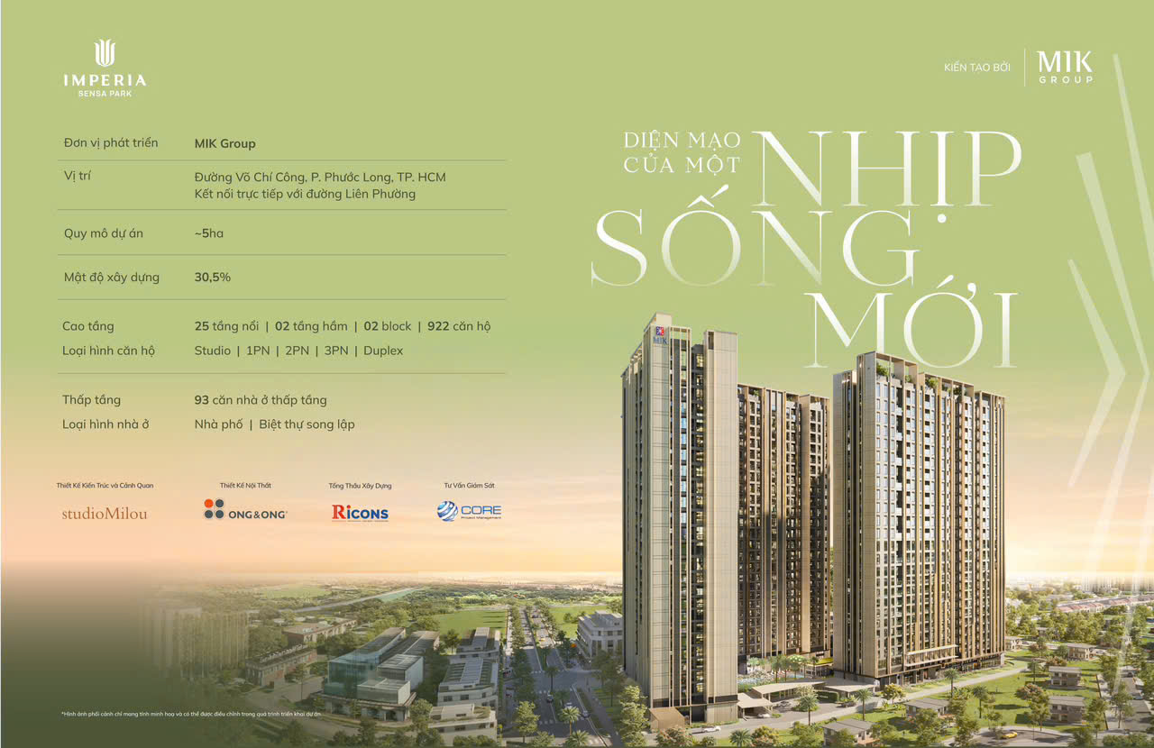 Phối cảnh tổng thể Imperia Sensa Park